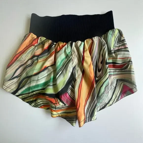 FP Movement by Free People Carpe Diem Printed Shorts SZ M NWOT - Picture 2 of 7